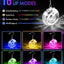 Aretes LED 16 modos inalámbricos recargables para fiestas mujer