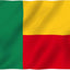 Bandera Benín 3x5ft poliéster ojales latón doble costura