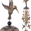 Carillón de viento de bronce colibrí para mujer