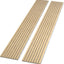 Paneles pared madera acústica 94.5x12.6pulg fieltro gris