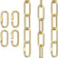 Cadena lámpara dorada 6ft ajustable metal 2 Pzas