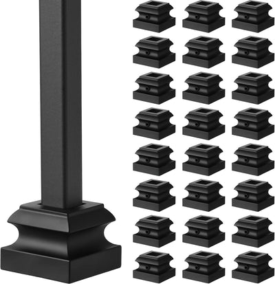 24 Balsas Hierro Zapatos Planos Barandilla Eje Negro