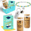 Caja regalo graduación 4 Pzas cristal pulsera vaso llavero