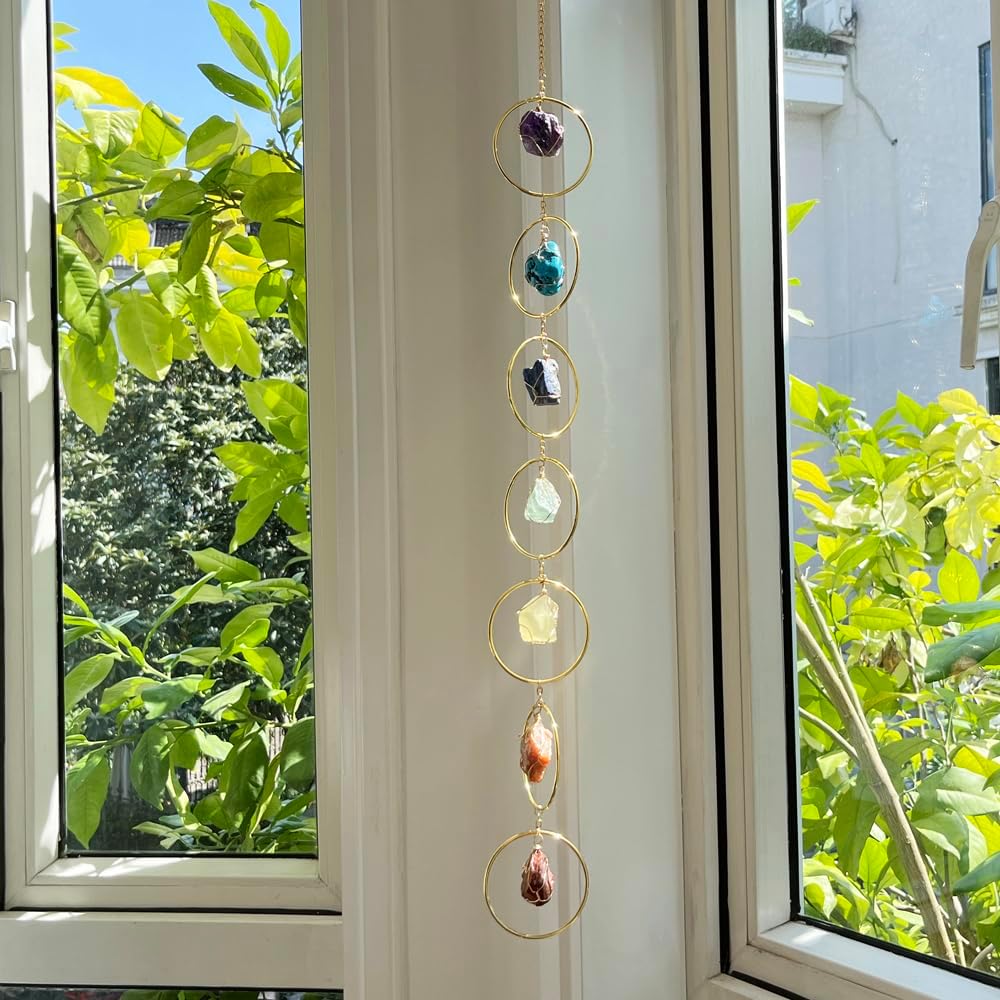 Campanilla viento cristal decoración hogar meditación