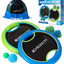 Set pelota raqueta trampolín 2 raquetas 4 pelotas espuma