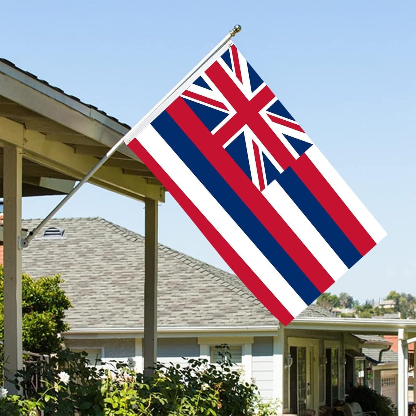 Bandera Hawaii HI 5x8pulg doble cara poliéster 3 capas