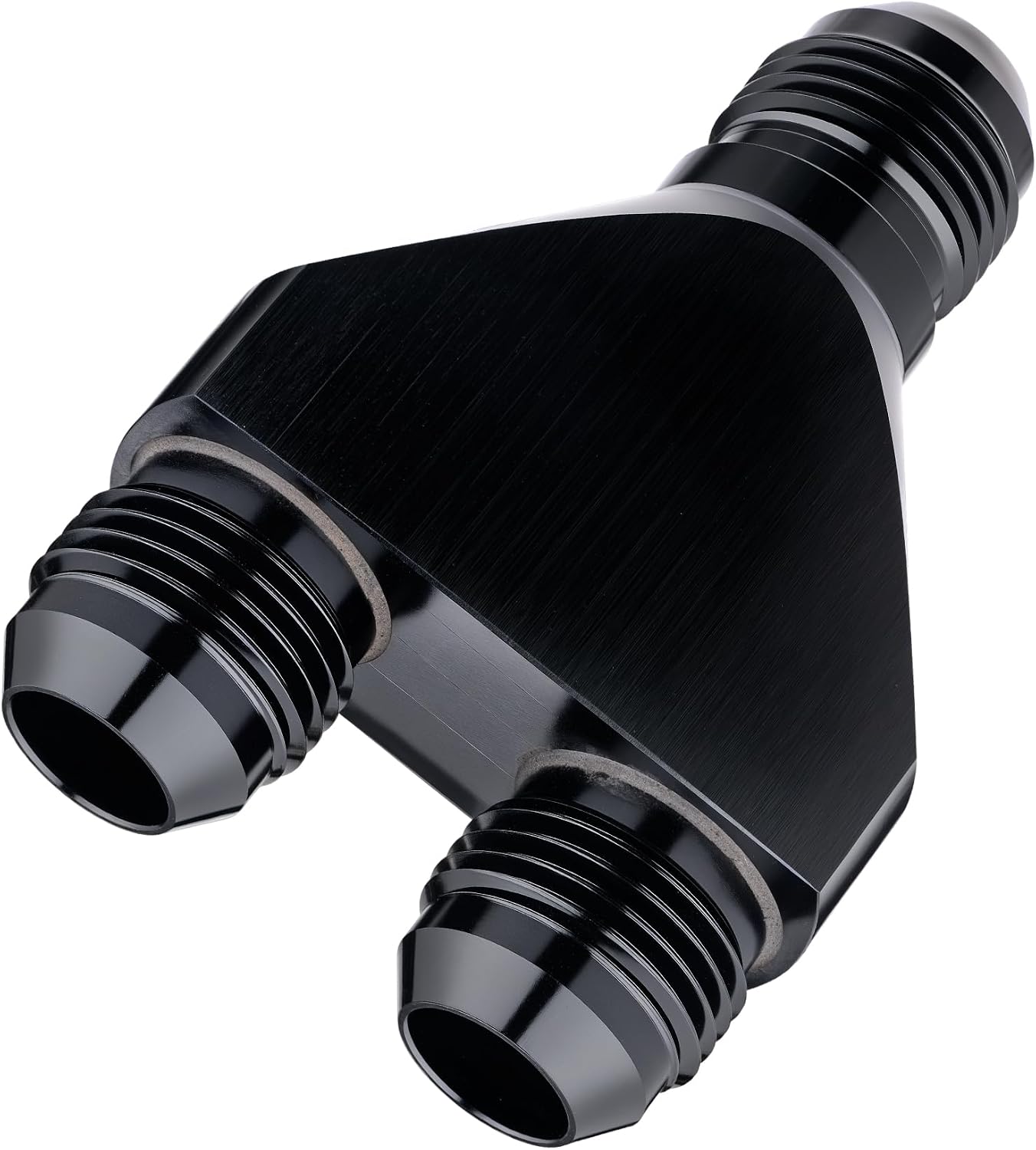 Adaptador divisor 10AN macho aluminio negro