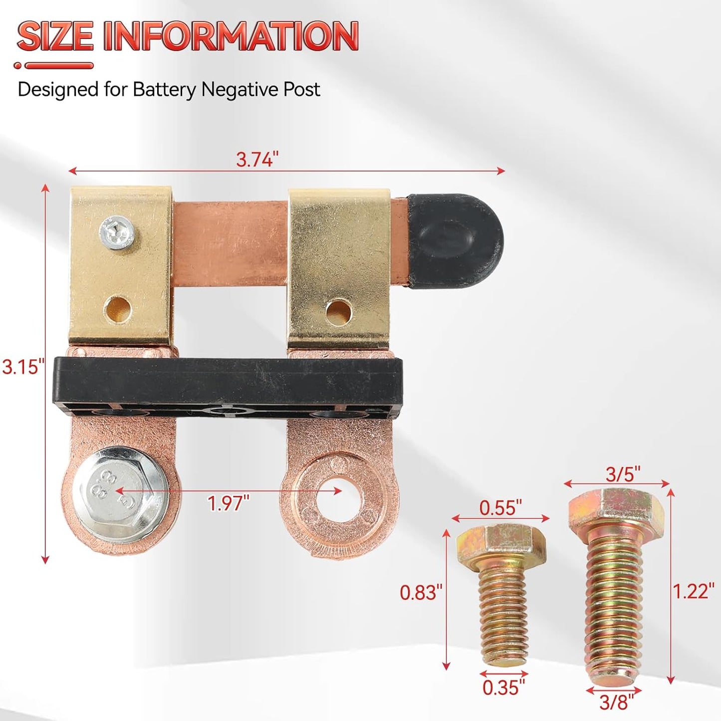 Interruptor desconexión batería 12-24V 750A para auto RV