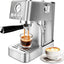 Cafetera Espresso Acero Inox 20 Bar Espumador Leche
