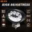 Luz trabajo LED ovalada 5.5" 24W IP67 para tractores
