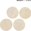 4 Pzas Posavasos Travertino con Corcho Absorbente Hogar