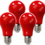 Bombilla roja A19 E26 100W pack para fiestas y decoración