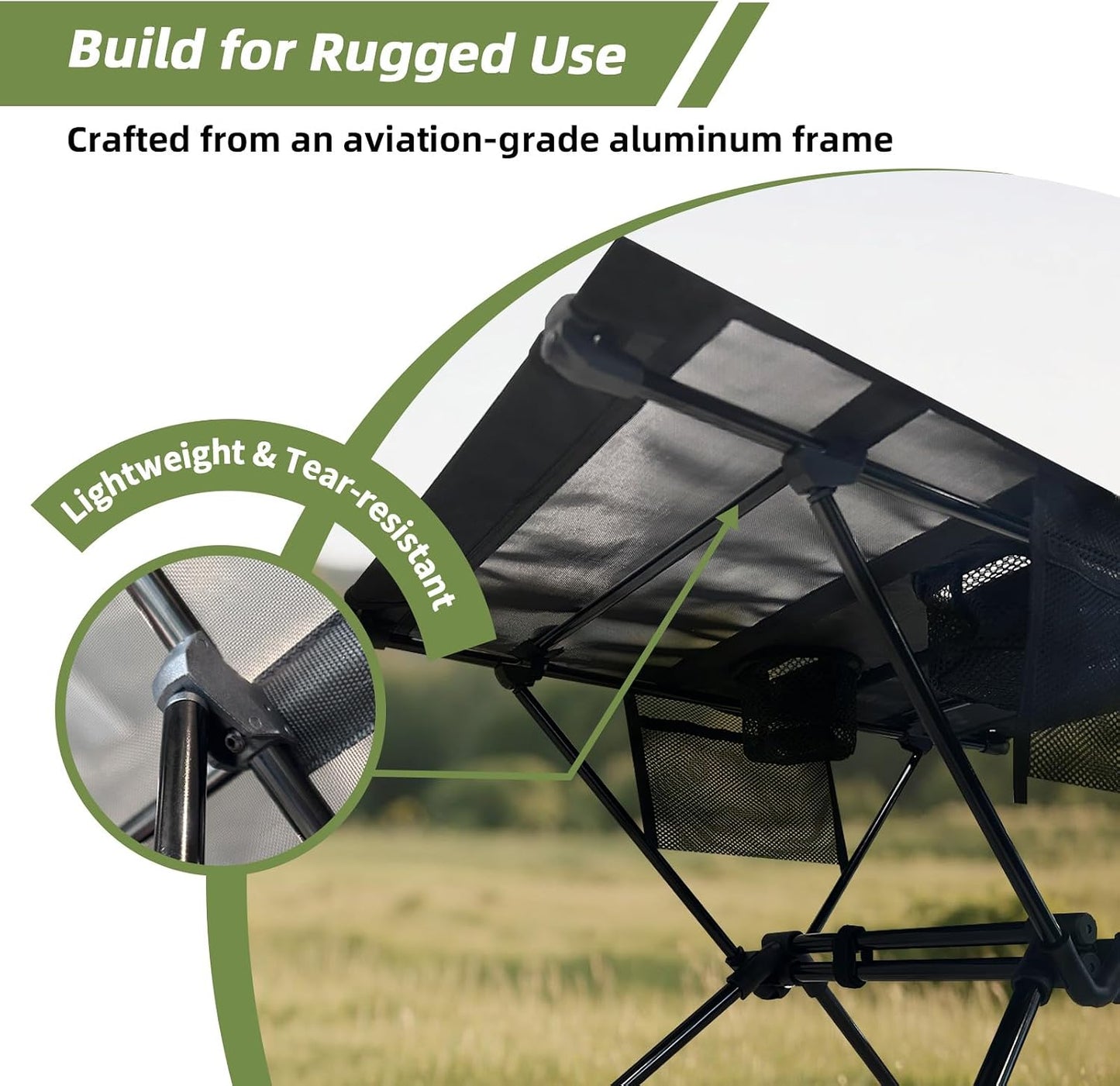 Mesa playa plegable ultraligera aluminio 1.5lb