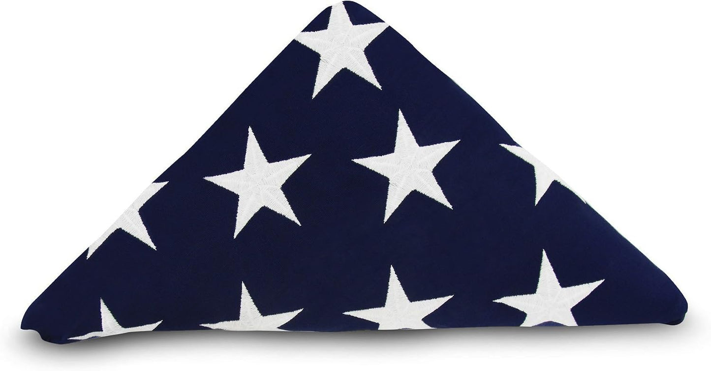 Bandera EE.UU. 3x5ft algodón estrellas bordadas ojales latón