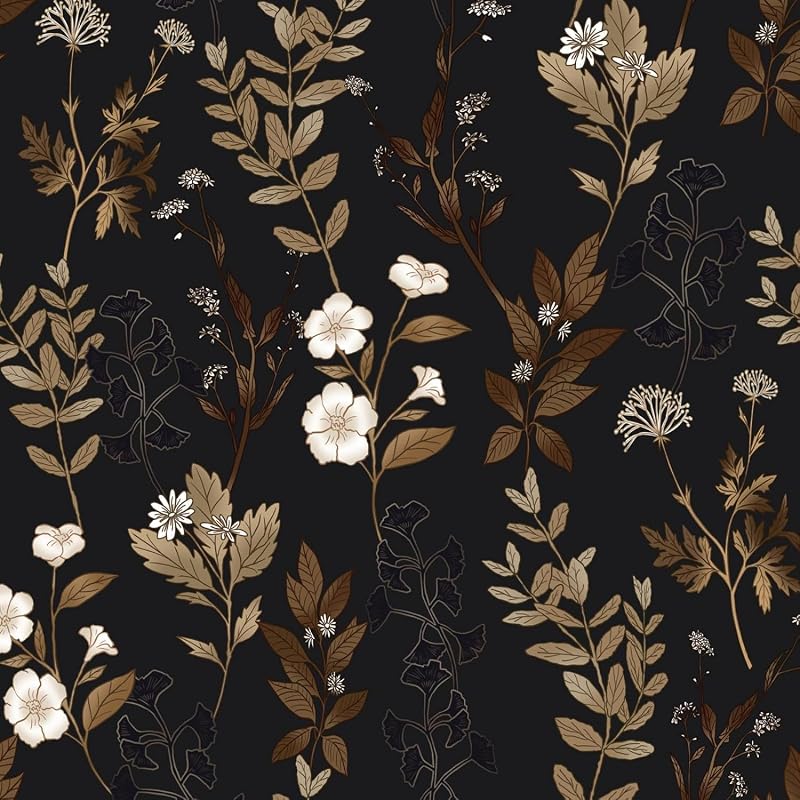 Papel tapiz negro dorado autoadhesivo 17.4x394 impermeable