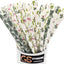 Pajitas papel tropicales biodegradables caja 100