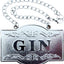 Etiqueta decantador ginebra cadena ajustable 2.36x1.57pulg
