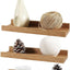 Estantes flotantes madera roble 12pulg set 3 dormitorio