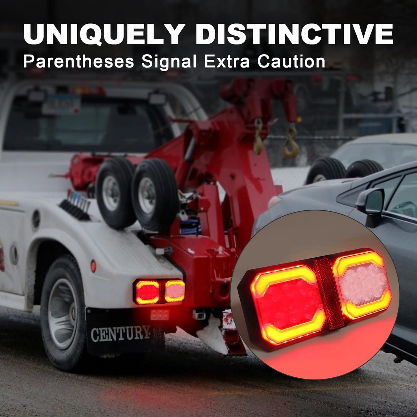 Luces traseras RV dobles 52 LED con reversa y reflector