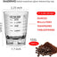 Vaso chupito 2.3oz medidor vino negro