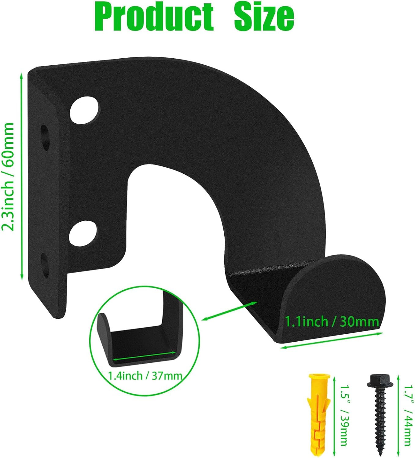 Soporte pared motosierra organizador metal negro