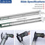 10 Pzas Correderas Cajón 22" Rieles Resistentes