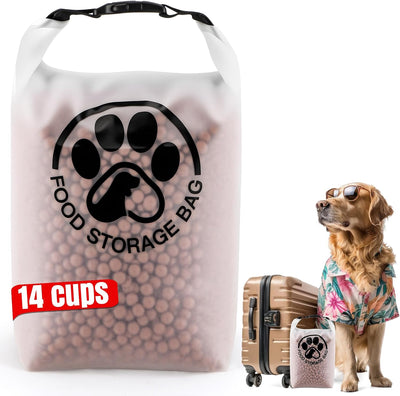 Bolsa almacenamiento comida perros viaje a prueba fugas