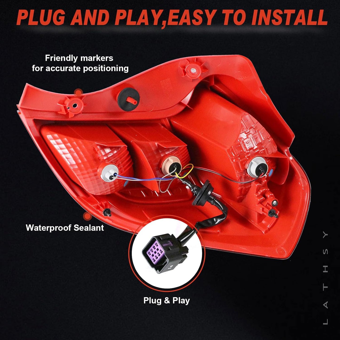 Luces traseras izquierdas Chevy Spark 16-22