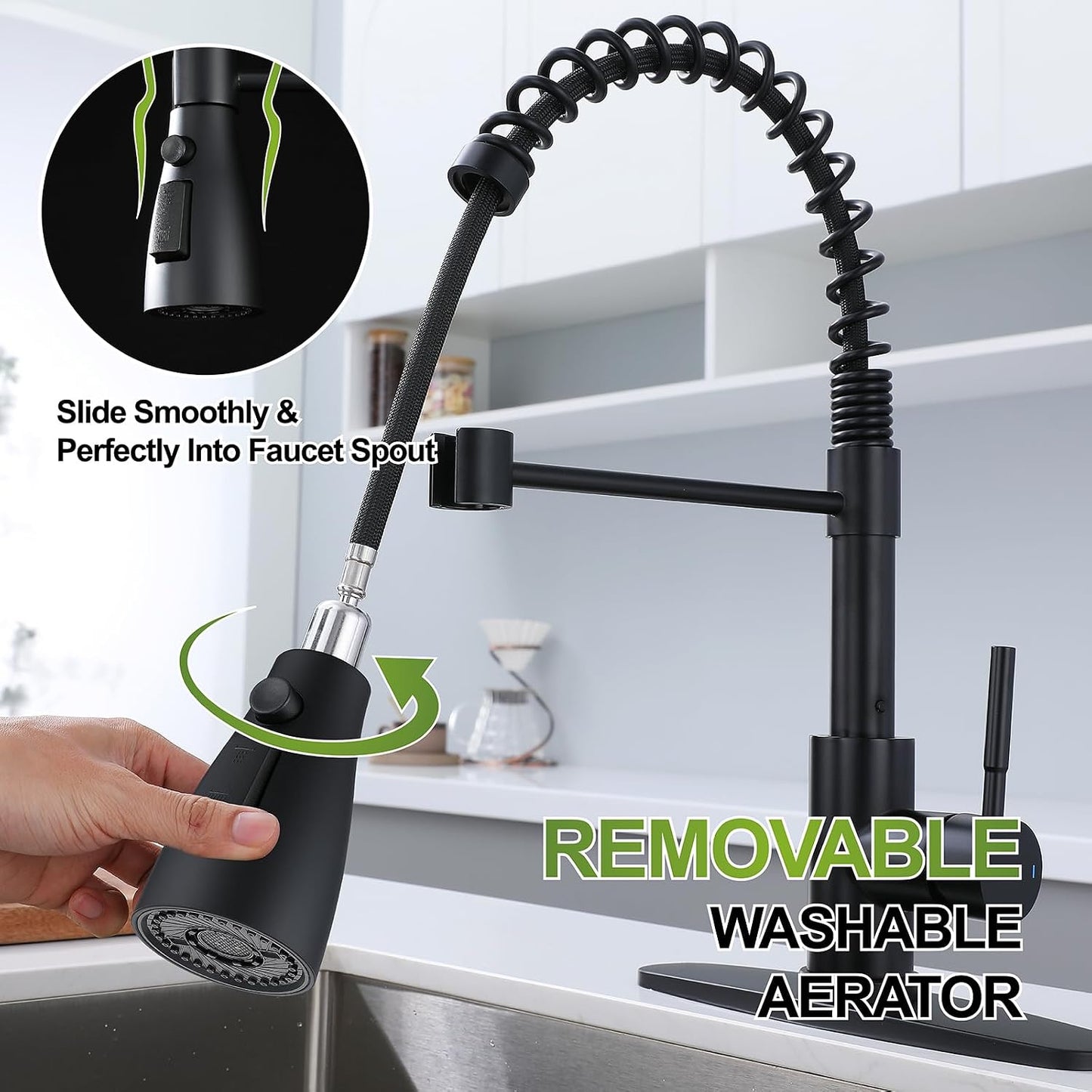 Reemplazo cabezal rociador cocina 3 modos G1/2 ajuste universal