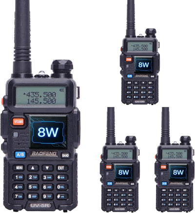 Radio UV5R 8W bidireccional 4 Pzas para caminata camping