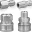 Acopladores presión 3/8pulg acero inox 5000psi pack 4