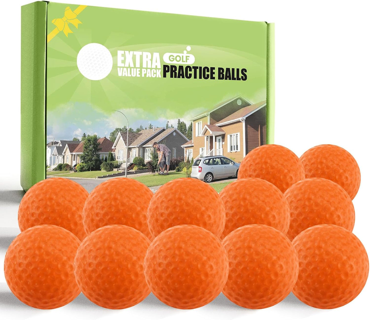 Pelotas golf peso real 1/3 reglamento pack 12/24