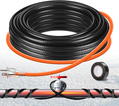 Cinta térmica para tuberías 3-160ft calefacción deshielo