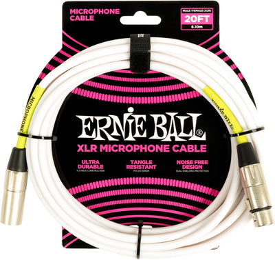 Cable micrófono XLR 20ft blanco