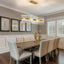 Candelabro moderno cristal forma S dorado para comedor