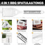 Kit accesorios parrilla acero inox grueso patio