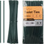 Ataduras para pan reutilizables 200 pzas 6.1pulg verde