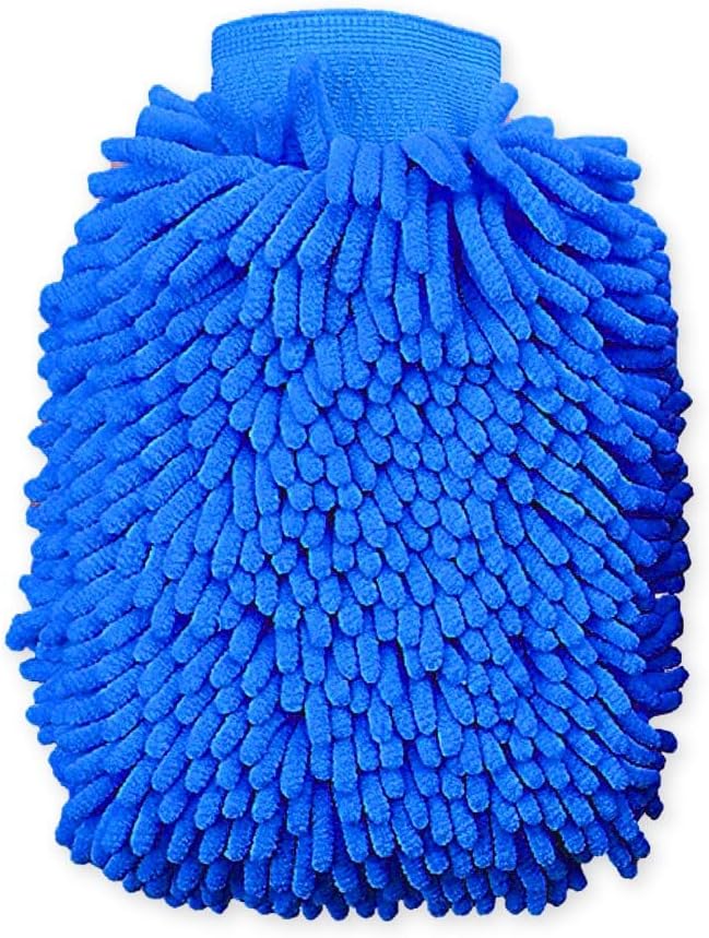Guantes microfibra limpieza casa y auto 2 pack azul