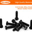 Pernos hex m5-0.8x30mm acero grado 8.8 negro 50pzas