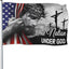 Bandera Estados Unidos en Dios confiamos 3x5" poliéster