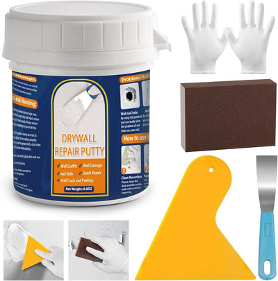 Kit reparación pared yeso 8.8oz con lijadora y masilla