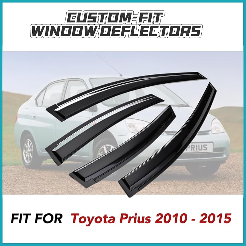 Viseras ventana Toyota Prius 4 pzas protector lluvia sol