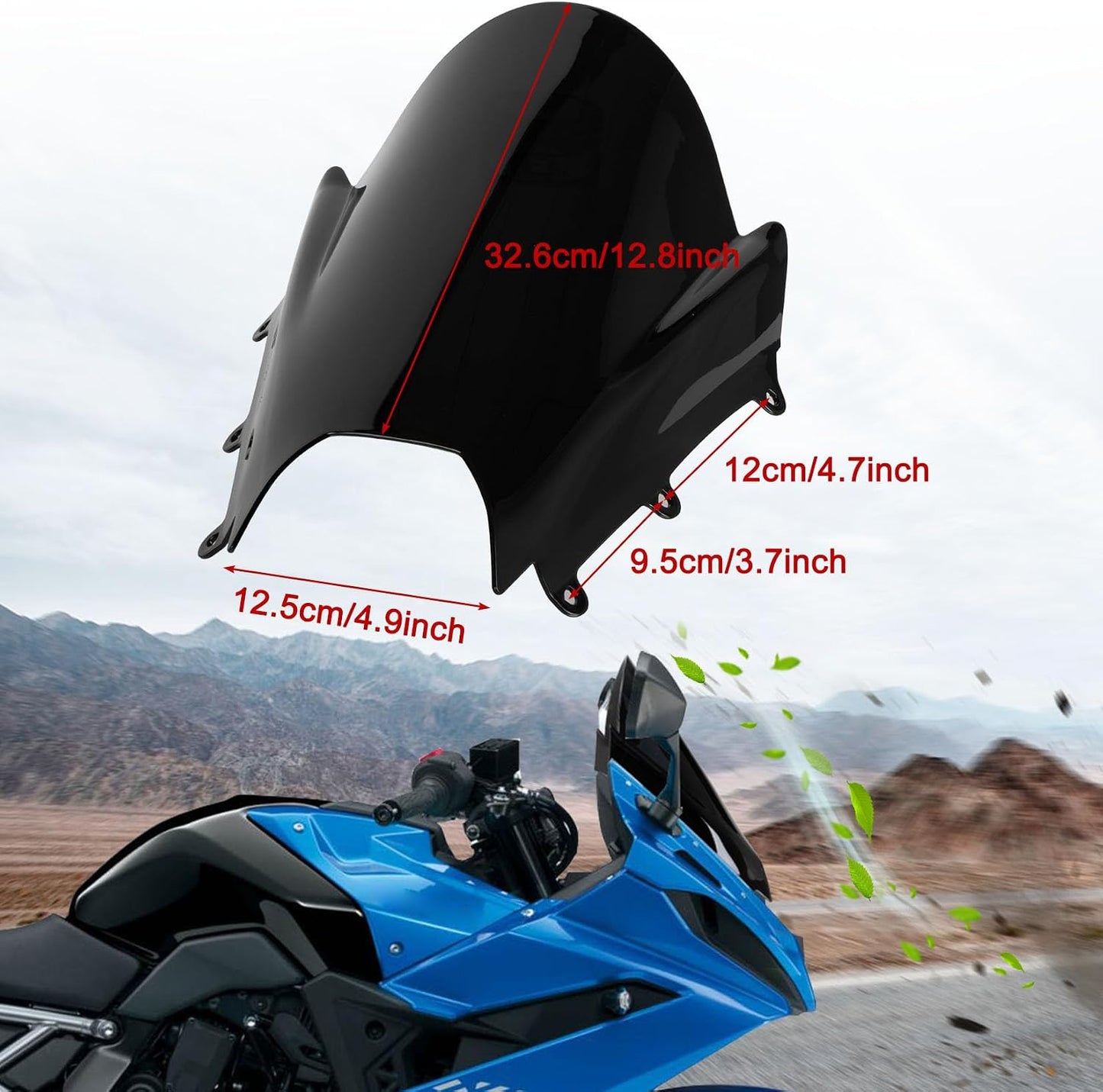 Deflectores parabrisas GSX-8R 2024-2025 reducen viento