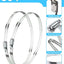 6 Pzas Abrazaderas Manguera 3pulg Acero Inox Ajustables