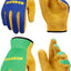 Guantes jardinería cuero niños transpirables 2-12 años