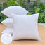 4 Rellenos Almohada 22x22" Cuadrados Impermeables Blanco