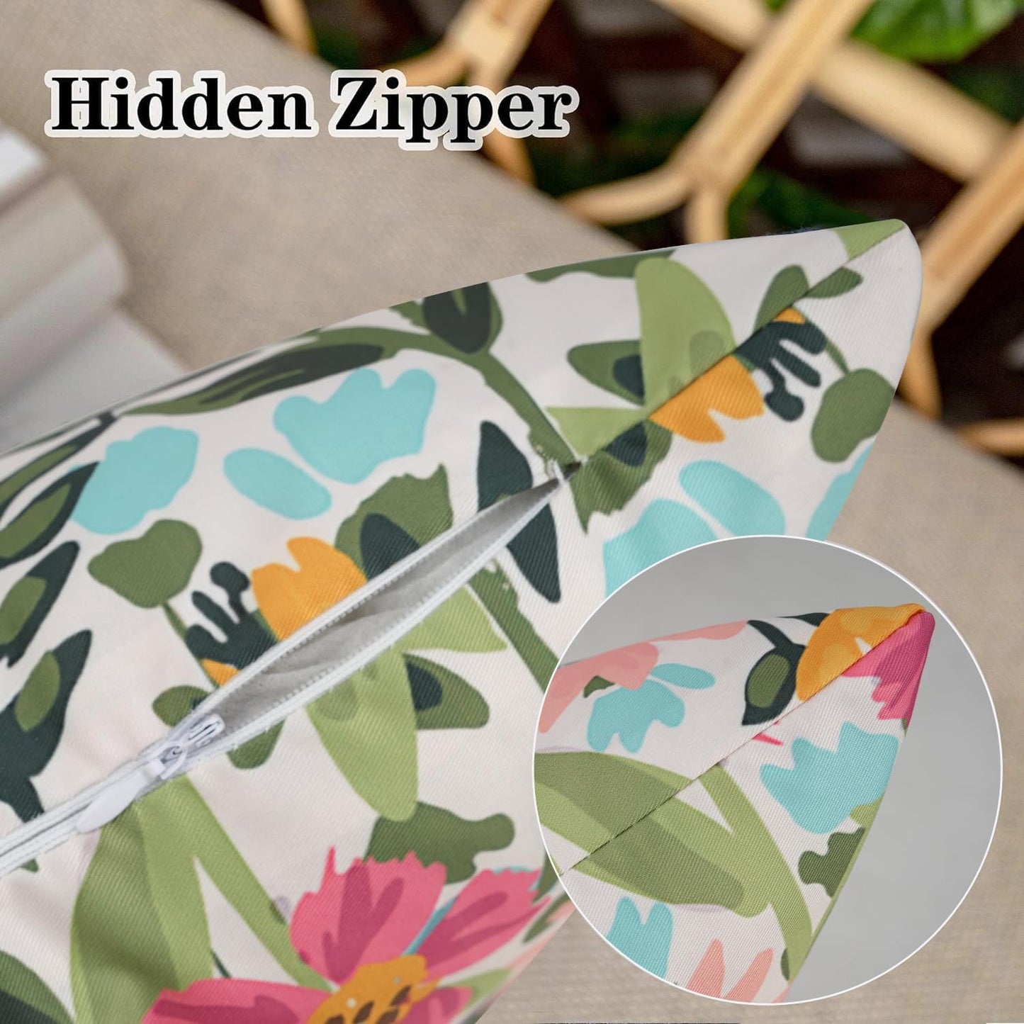 2 Pzas Fundas Almohada Impermeables Estampado 12x20"