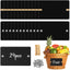 24 Etiquetas Acrílicas Cesta 3.1x2pulg Clavos 2 Puntas Negro