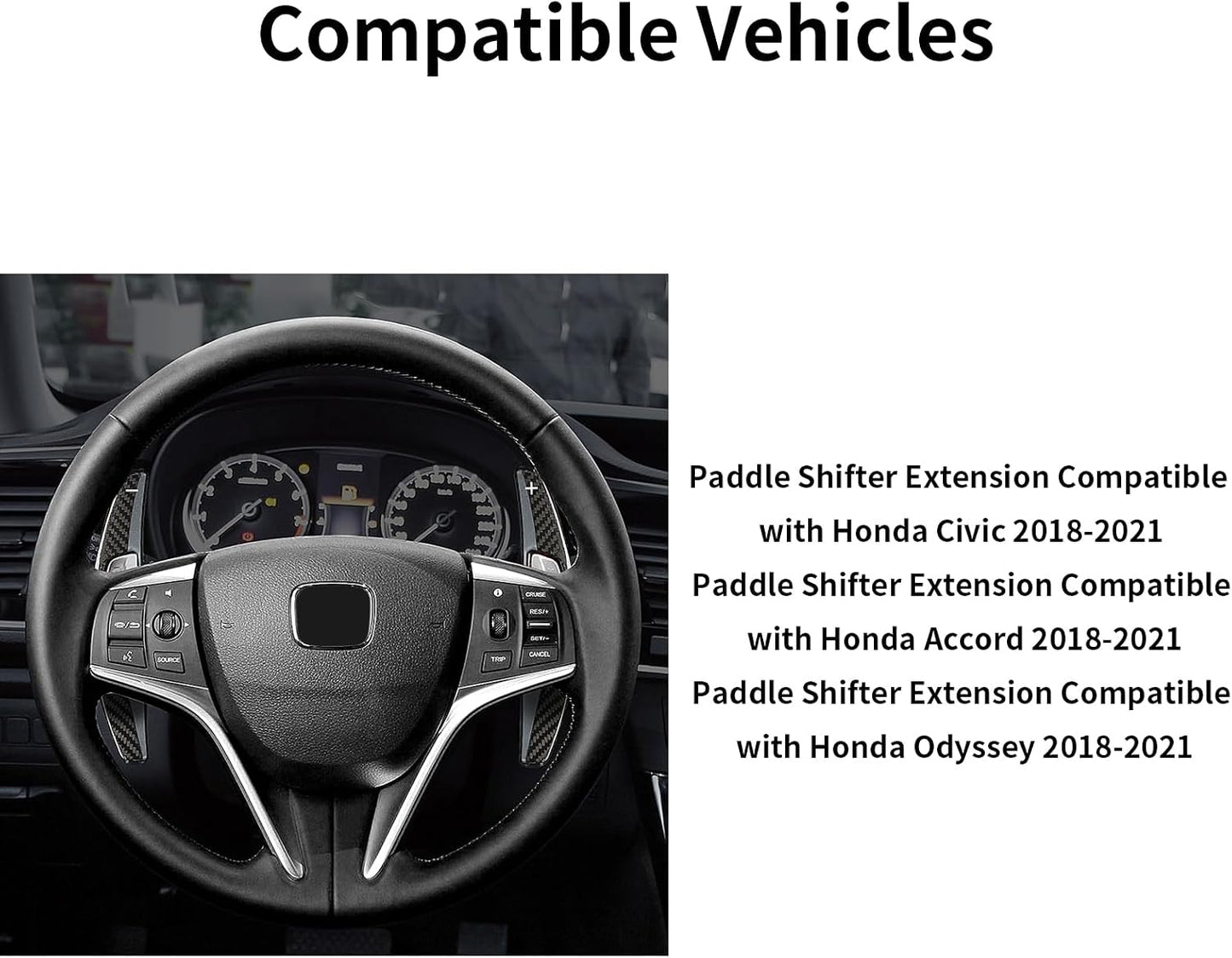Extensión palancas cambio fibra carbono comp Acura Honda