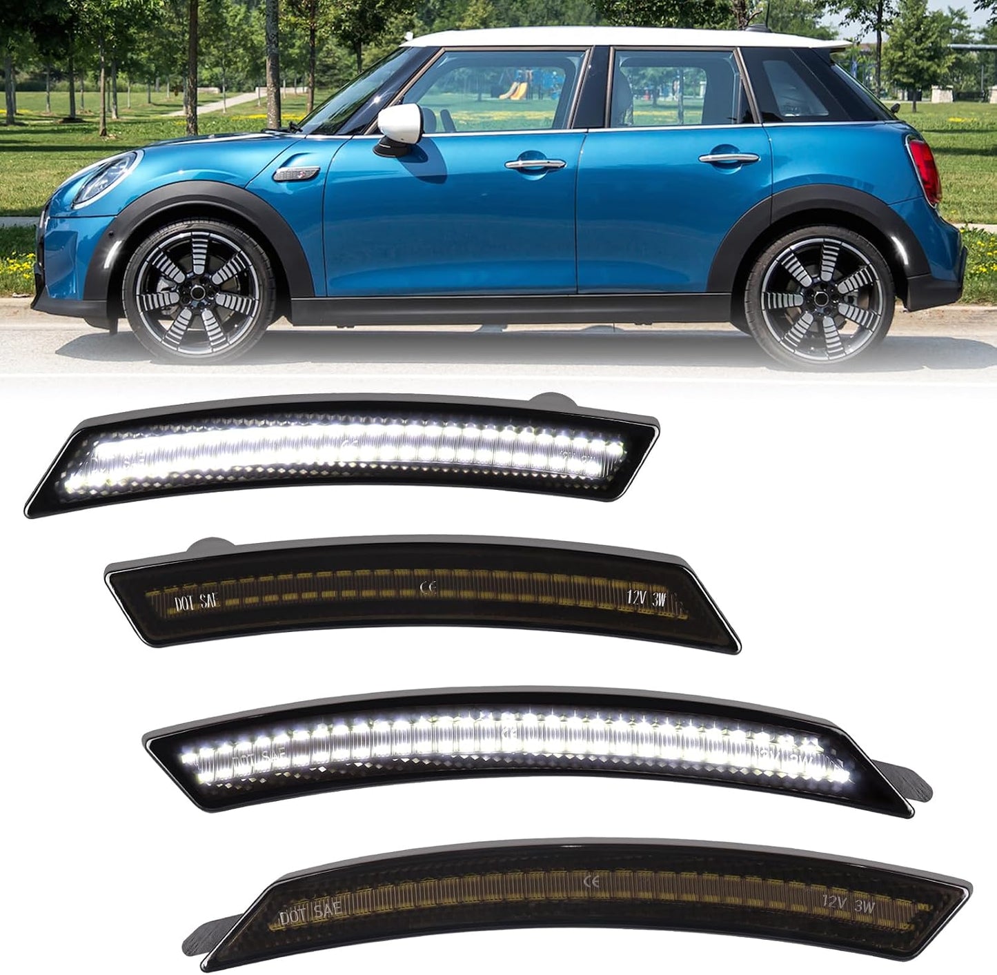 Luces LED blancas para Mini Cooper R55-R61